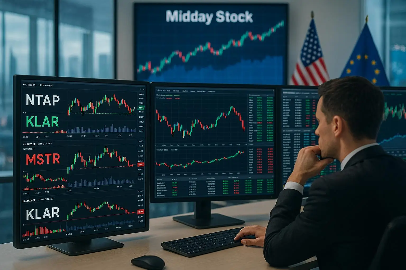Midday Market Movers: NetApp, Klarna & MicroStrategy Insights
